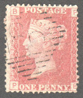 Great Britain Scott 33 Used Plate 74 - PB - Click Image to Close